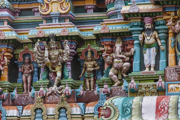 Detalhe do Templo Meenakshi em Madurai, Índia — Fotografia de Stock