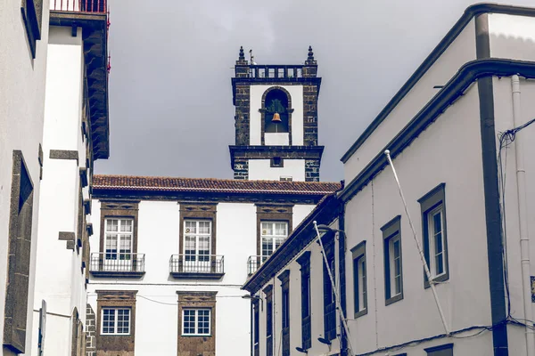 Architektura Wysp Azorów Historyczne Centrum Miasta Ponta Delgada Azorach Portugalia — Zdjęcie stockowe