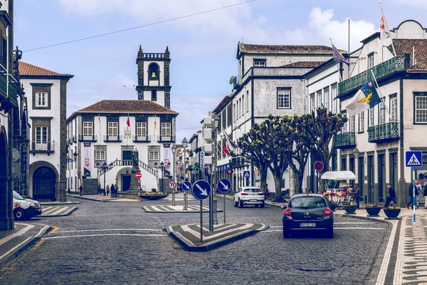 Azores Islands Architecture Centro Histórico Ponta Delgada Azores Portugal — Foto de Stock
