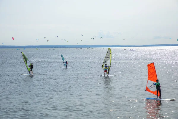 Summer Water Sports Bay Puck Poland — Stock Photo, Image