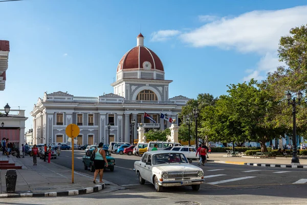Архитектура Сьенфуэгос Куба Здания Традиционном Колониальном Стиле — стоковое фото