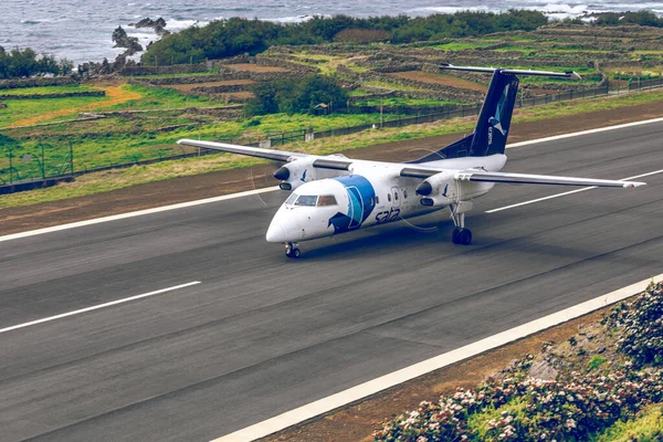 Vila Corvo Село Airstrip Корво Острова Азорські Острови Португалія — стокове фото