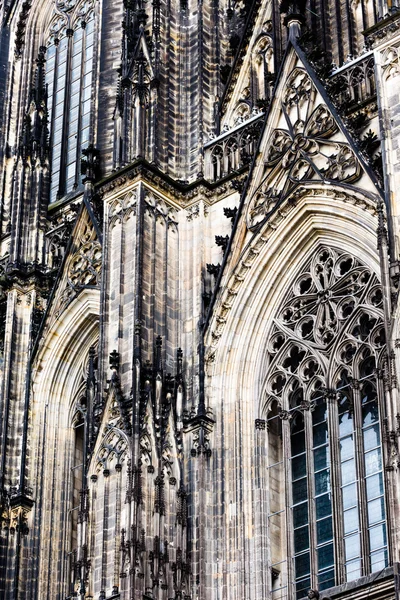 La cathédrale de Cologne. Détail de la façade — Photo