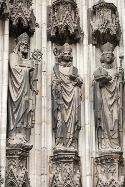 La catedral de Colonia. Detalle de la fachada — Foto de Stock