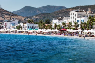 Bodrum, Türkiye - ö. 24 Haziran 2014: şehrin havadan görünümü. Bodrum Mozolesi, dünyanın yedi harikasından biri Türbesi barındırmak için ünlü 