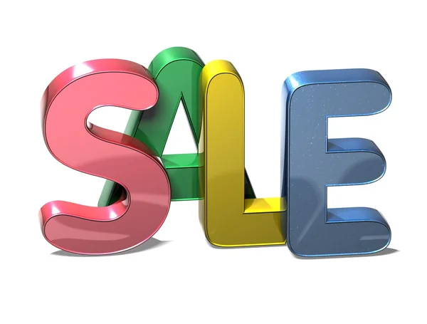 3D ordet försäljning på vit bakgrund — Stockfoto