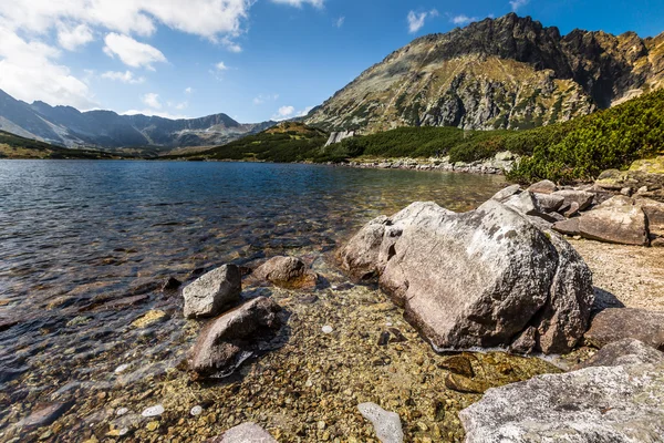 Sommer im Tal der 5 Seen in der Hohen Tatra, Polen. — Stockfoto