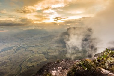 Roraima Yaylası Grand Sabana - Venezuela, Latin Amerika üzerinde görünümünden 