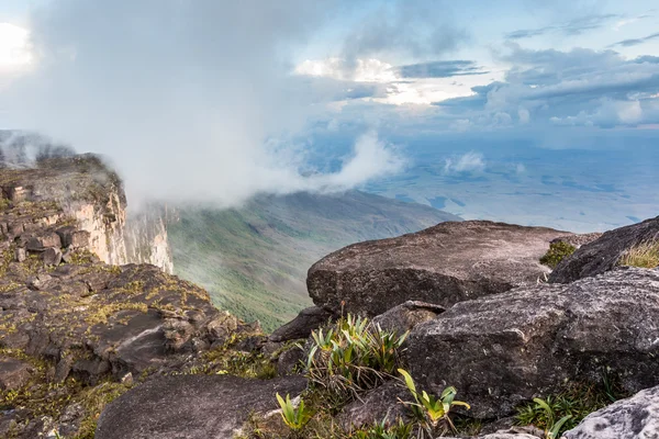 La vista desde la meseta de Roraima en la Gran Sabana - Venezuela, América Latina — Foto de Stock