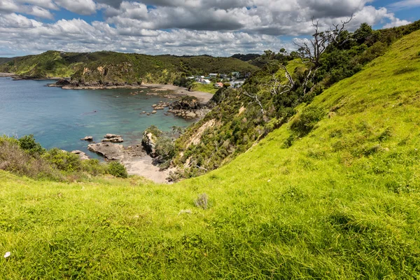 Paisaje de Russell cerca de Paihia, Bahía de las Islas, Nueva Zelanda — Foto de Stock