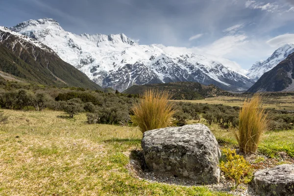 Blick auf den Mt Cook Nationalpark, Neuseeland. — Stockfoto