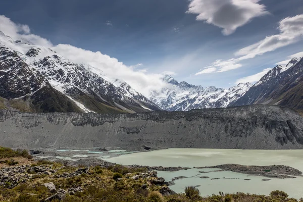 View of Mt Cook National Park, New Zealand. — Stock Photo, Image