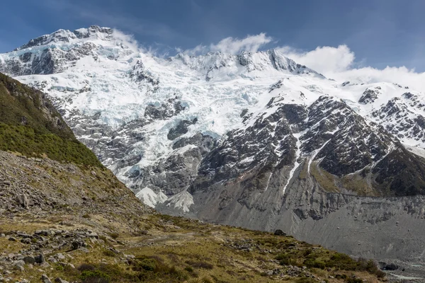 View of Mt Cook National Park, New Zealand. — Stock Photo, Image