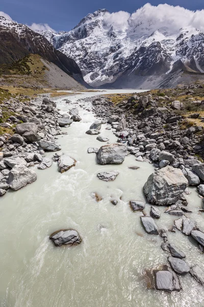 View of Mt Cook National Park, New Zealand. — Stock Photo, Image