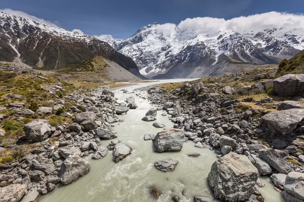 View of Mt Cook National Park, New Zealand. — Stock Photo, Image