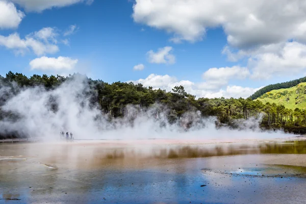 Champagne Pool i Waiotapu Thermal Reserve, Rotorua, Nya Zeeland — Stockfoto