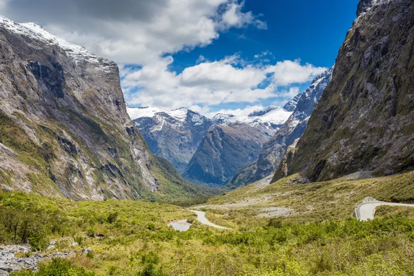 Fjordland národní Park, Jižní Alpy, Nový Zéland — Stock fotografie