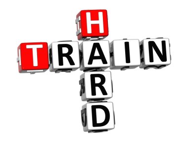 3D bulmaca tren sert beyaz arka plan üzerinde