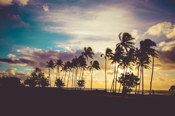 Zachód słońca na Hawajach — Zdjęcie stockowe