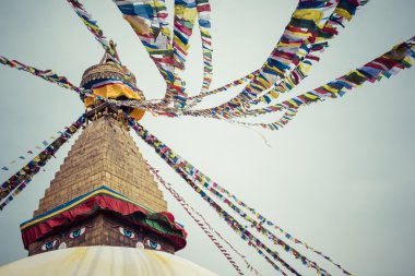 Nepal Katmandu vadisinde Boudhanath Stupa 
