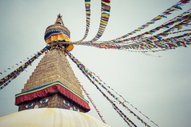 Nepal Katmandu vadisinde Boudhanath Stupa 