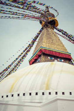 Nepal Katmandu vadisinde Boudhanath Stupa 