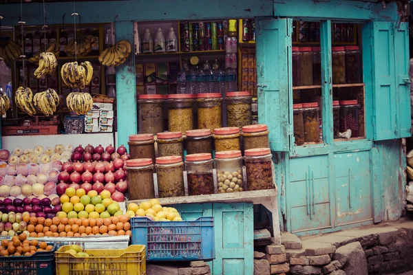 Especiarias tradicionais na loja local, Kathmandu, Nepal . — Fotografia de Stock