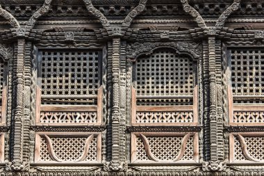 Durbar Square Bhaktapur, Katmandu, Nepal tapınakları.