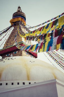 Bir Budist stupa Katmandu, Nepal Boudhanath olduğunu.