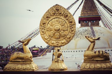 Bir Budist stupa Katmandu, Nepal Boudhanath olduğunu.