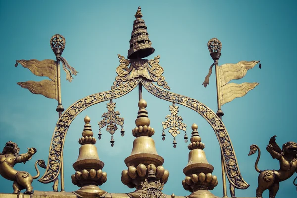 バクタプル ネパール ・ カトマンズのダルバール広場の寺院. — ストック写真