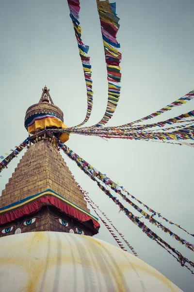 Bir Budist stupa Katmandu, Nepal Boudhanath olduğunu.