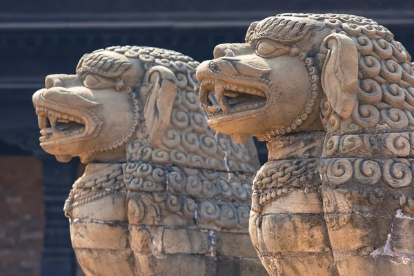 Durbar Square Bhaktapur, Katmandu, Nepal tapınakları. — Stok fotoğraf