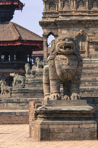 Tempel av Durbar Square i Bhaktapur, Katmandu, Nepal. — Stockfoto