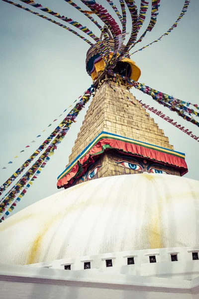 Nepal Katmandu vadisinde Boudhanath Stupa — Stok fotoğraf