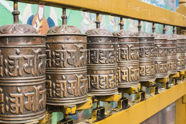 Buddhist prayer wheels, Kathmandu, Nepal. — Stock Photo, Image