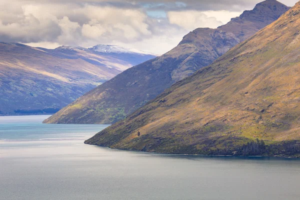 Queenstown vista de cima, região de Otago, Ilha do Sul, Nova Zelândia — Fotografia de Stock