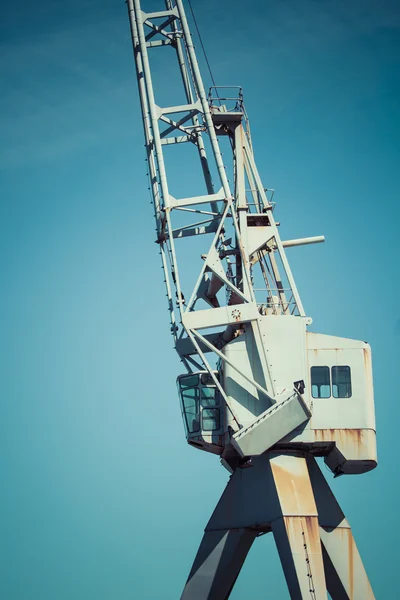 Dockside crane, Wellington hamn Nya Zeeland. — Stockfoto