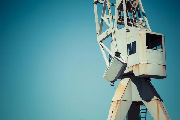 Dockside crane, Wellington hamn Nya Zeeland. — Stockfoto