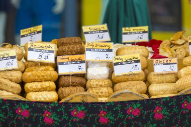 Zakopane geleneksel Lehçe füme peynir oscypek