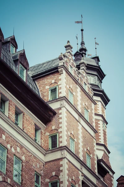 Färgglada hus i Gdansk, Polen — Stockfoto