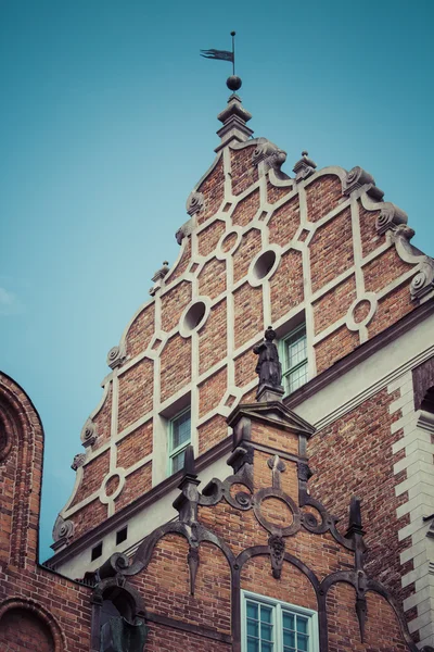 Barevné domy v Gdaňsku, Polsko — Stock fotografie