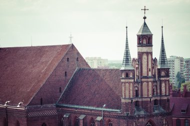 Geleneksel mimari ünlü Polonyalı şehir, torun, Polonya.