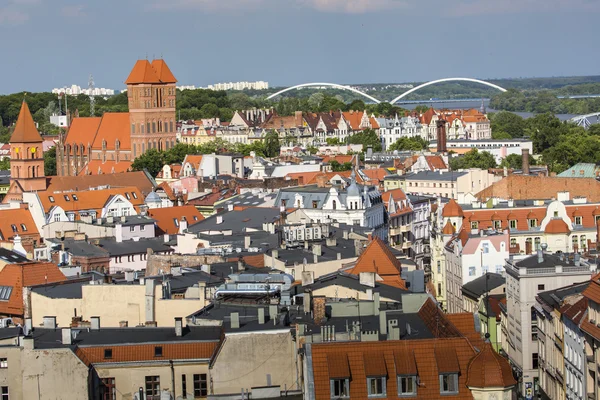 Poland - Torun, city divided by Vistula river between Pomerania — Stock Photo, Image