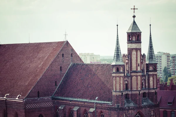 有名なポーランド人都市、トルンは、ポーランドの伝統的な建築様式. — ストック写真