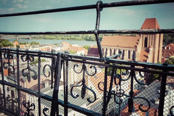 Pologne Torun, ville divisée par la Vistule entre Poméranie — Photo