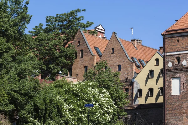 Traditionele architectuur in beroemde Poolse stad, torun, Polen. — Stockfoto