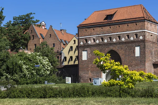 Traditional architecture in famous polish city, Torun, Poland. — Stock Photo, Image