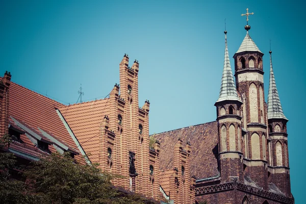 Traditionell arkitektur i berömda polska city, torun, Polen. — Stockfoto