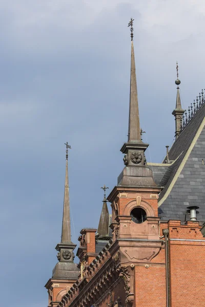 Traditionele architectuur in beroemde Poolse stad, torun, Polen. — Stockfoto
